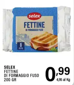 Gecop Selex fettine di formaggio fuso offerta