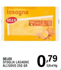 Gecop Selex sfoglia lasagne all'uovo offerta