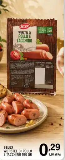Gecop Selex wurstel di pollo e tacchino offerta