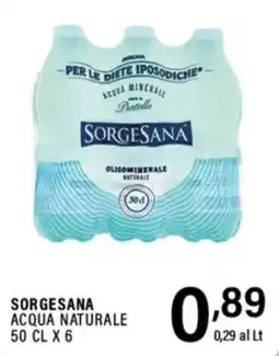 Gecop Sorgesana acqua naturale offerta