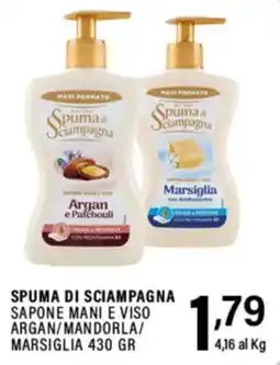 Gecop Spuma di Sciampagna Sapone Mani e Viso Argan/Mandorla/Marsiglia offerta