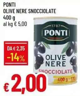 IperFamila Ponti olive nere snocciolate offerta