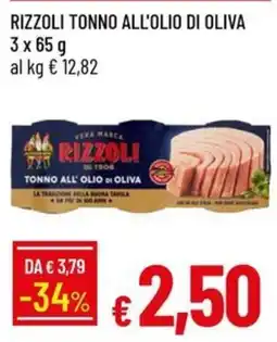 IperFamila Tonno all'olio di oliva Rizzoli offerta