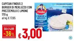 IperFamila Findus 2 burger di merluzzo con prezzemolo e limone offerta