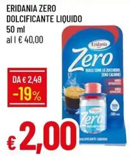 IperFamila Eridania Zero dolcificante liquido offerta