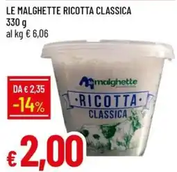 IperFamila Le malghette ricotta classica offerta