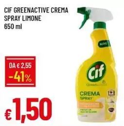 IperFamila Cif Greenactive crema spray offerta
