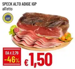 IperFamila Speck Alto Adige IGP offerta