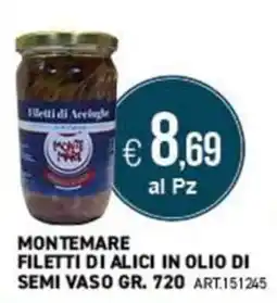 PGS Cash&Carry Montemare filetti di alici in olio di semi offerta