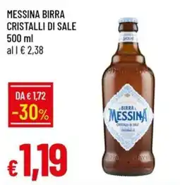 IperFamila Birra Messina Cristalli di Sale offerta