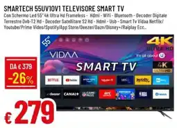 IperFamila SmarteCh 55UV10V1 televisore smart tv offerta