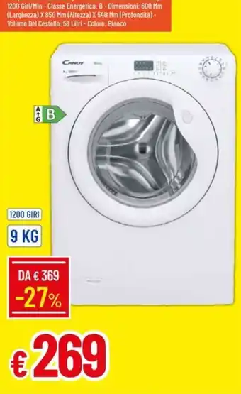 IperFamila Candy lavatrice offerta