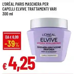 IperFamila L'Oréal Paris Elvive Maschera Idratazione Profonda offerta