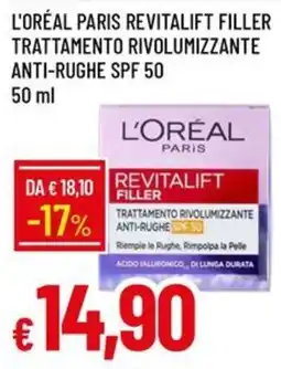 IperFamila L'Oréal Paris Revitalift Filler offerta