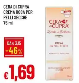 IperFamila Cera di Cupra crema rosa per pelli secche offerta