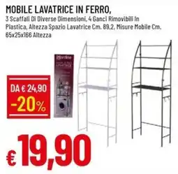 IperFamila Mobile lavatrice in ferro offerta