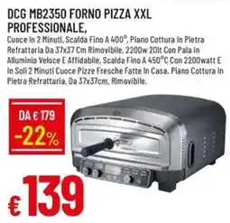 IperFamila DCG MB2350 forno pizza xxl professionale offerta