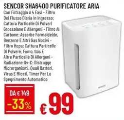 IperFamila Sencor purificatore aria offerta