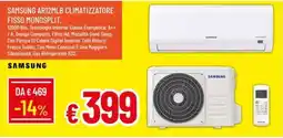 IperFamila Samsung climatizzatore fisso monosplit offerta