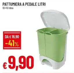 IperFamila Pattumiera a pedale litri 10+10 Idea offerta