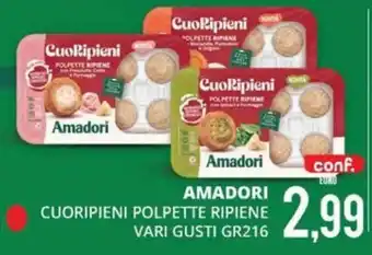 Cuoripieni polpette ripiene vari gusti