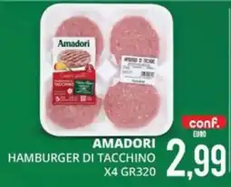 Mazzeo Supermercati Amadori hamburger di tacchino offerta