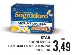 Mazzeo Supermercati Sognidoro Camomilla Melatonina offerta