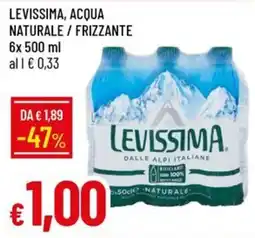 IperFamila Acqua naturale Levissima offerta