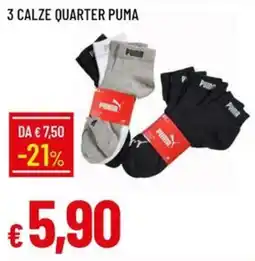 IperFamila Calze quarter Puma offerta