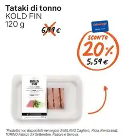 Gelmarket Tataki di tonno KOLD FIN offerta