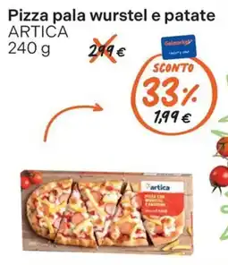 Gelmarket Pizza pala wurstel e patate Artica offerta
