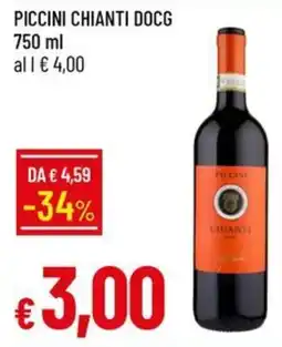 IperFamila Piccini Chianti DOCG offerta