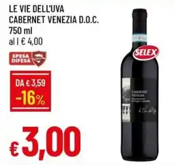 IperFamila Le Vie dell'Uva Cabernet Venezia D.O.C. offerta