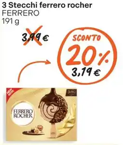 Gelmarket 3 Stecchi ferrero rocher offerta