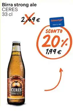 Gelmarket Birra strong ale CERES offerta
