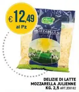 PGS Cash&Carry Delizie di latte Mozzarella julienne offerta