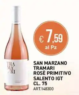 PGS Cash&Carry San Marzano Tramari Rosè Primitivo offerta