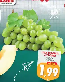 Mazzeo Supermercati Uva bianca vittoria extra 1^ scelta offerta