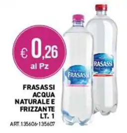 PGS Cash&Carry Frasassi acqua naturale e frizzante offerta
