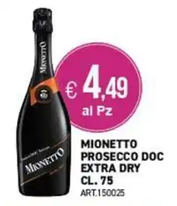 PGS Cash&Carry Mionetto Prosecco Doc Extra Dry offerta
