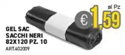 PGS Cash&Carry Gel sac sacchi neri offerta
