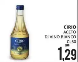 Mazzeo Supermercati Cirio aceto di vino bianco offerta