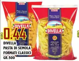 Big Food Divella pasta di semola formati classici offerta