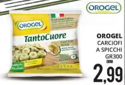 Mazzeo Supermercati Orogel TantoCuore carciofi a spicchi offerta