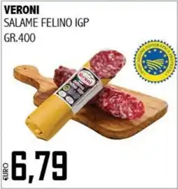 Big Food Veroni salame felino igp offerta