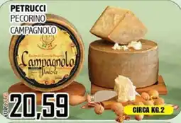 Big Food Petrucchi pecorino campagnolo offerta