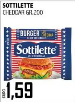 Big Food Sottilette burger con cheddar offerta
