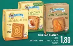 Mazzeo Supermercati Mulino Bianco Fette Cereali / Malto / Rustiche offerta