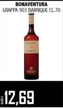 Big Food BONAVENTURA Grappa 903 Barrique offerta