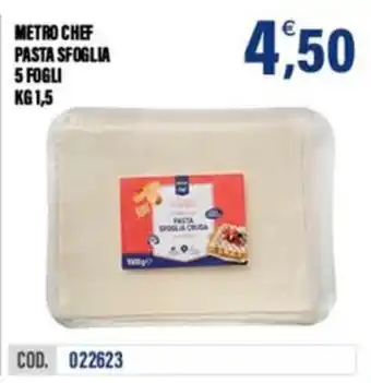 Adhoc Metro Chef pasta sfoglia offerta